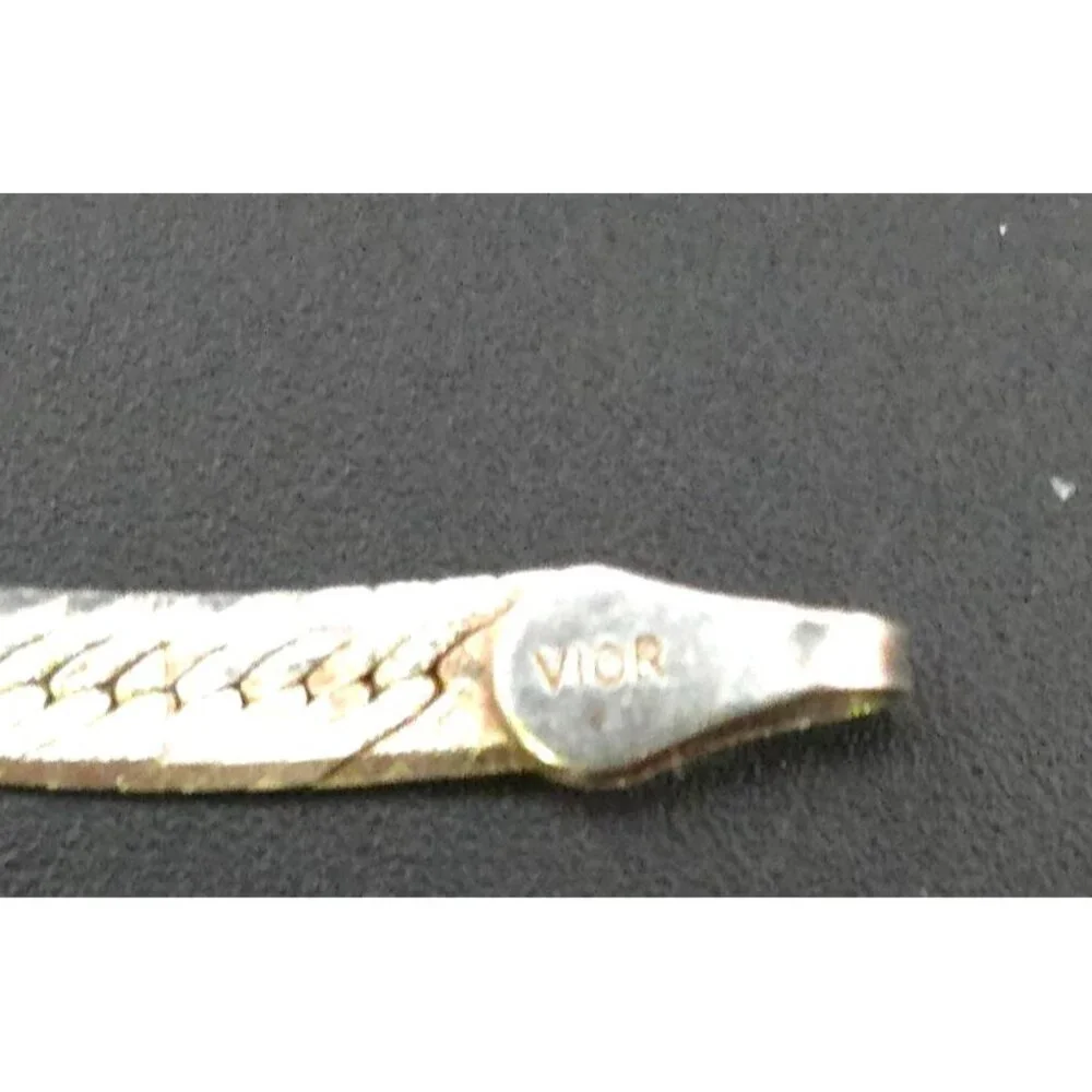 Vior 925 Sterling Silver Vntg Snake Chain Bracelet With Lobster Clasp Italy - Picture 9 of 10